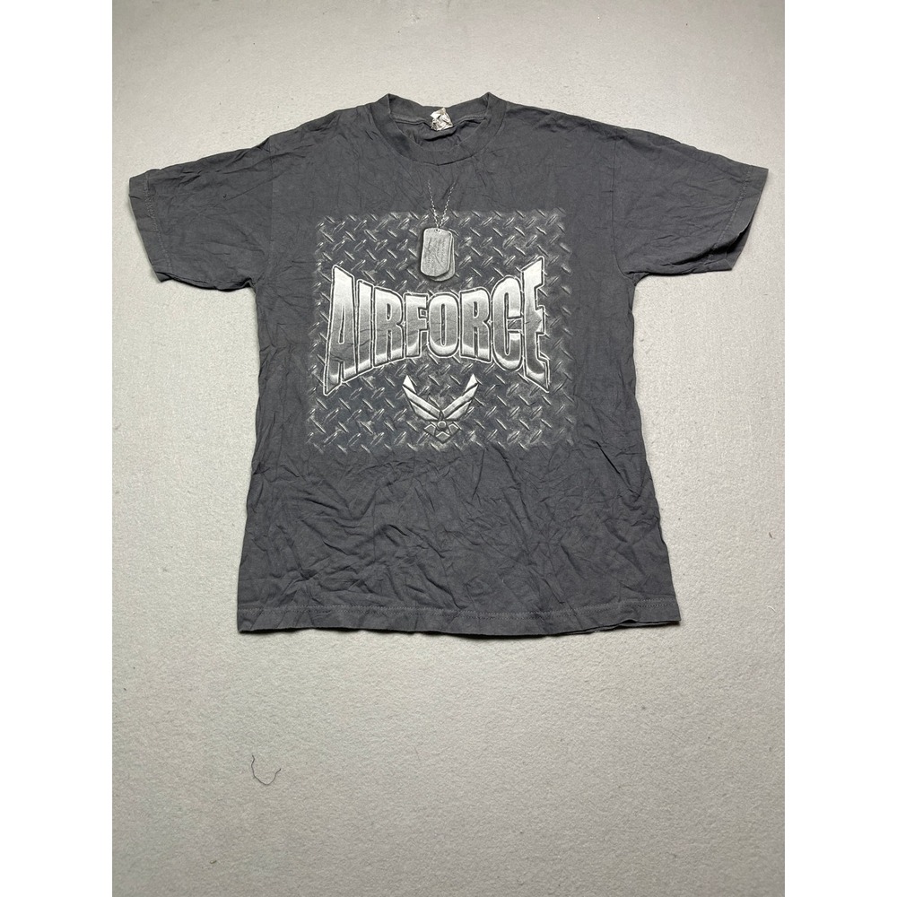 Alstyle U.S. Air Force T-Shirt Cotton Charcoal Gray M Mens